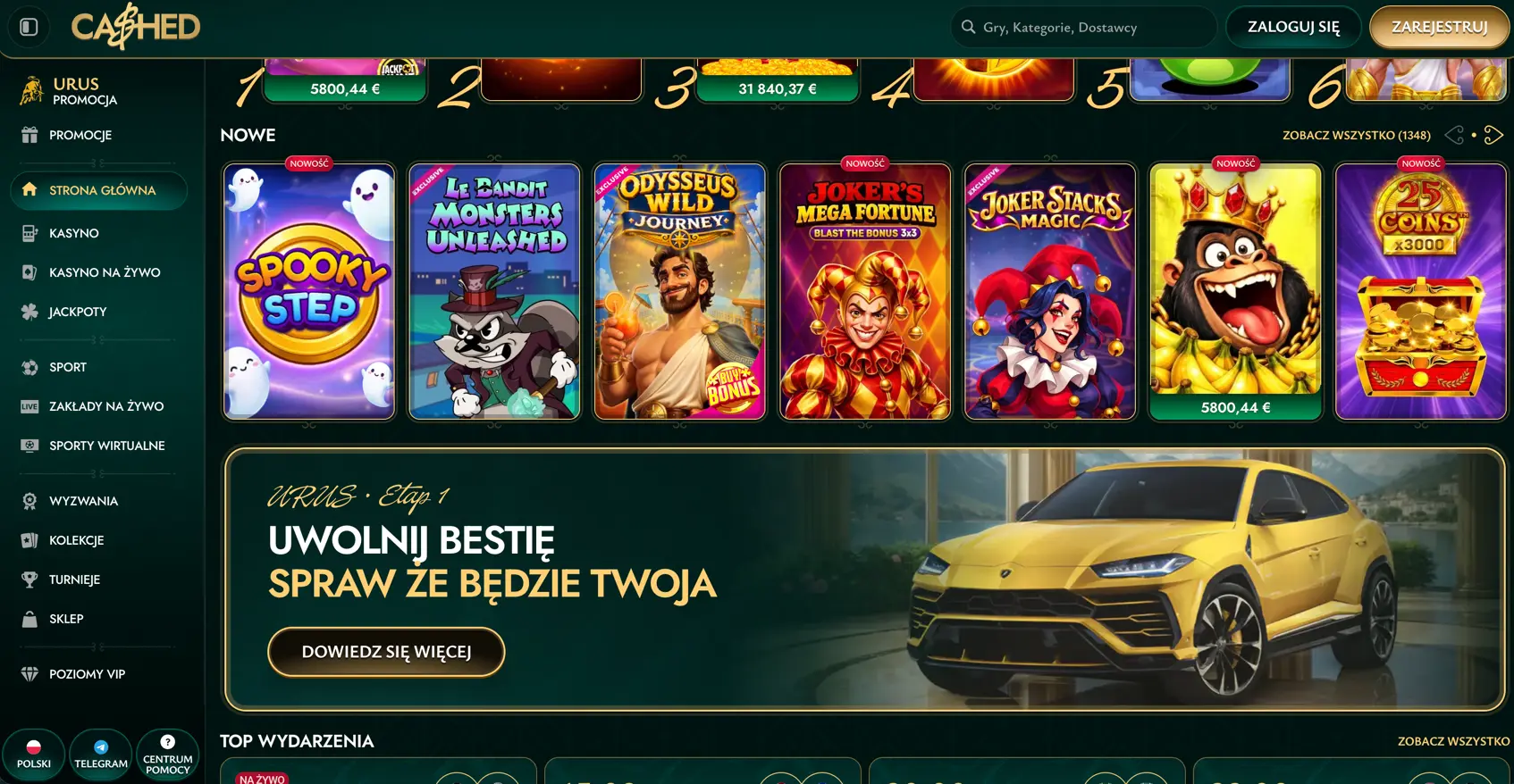 Cashed Casino Online